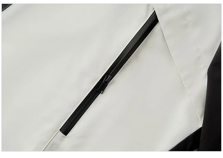 Semir Jacket Women Black and White Color Block Outdoor Triple Protection 2025 New Spring Hiking Jacket