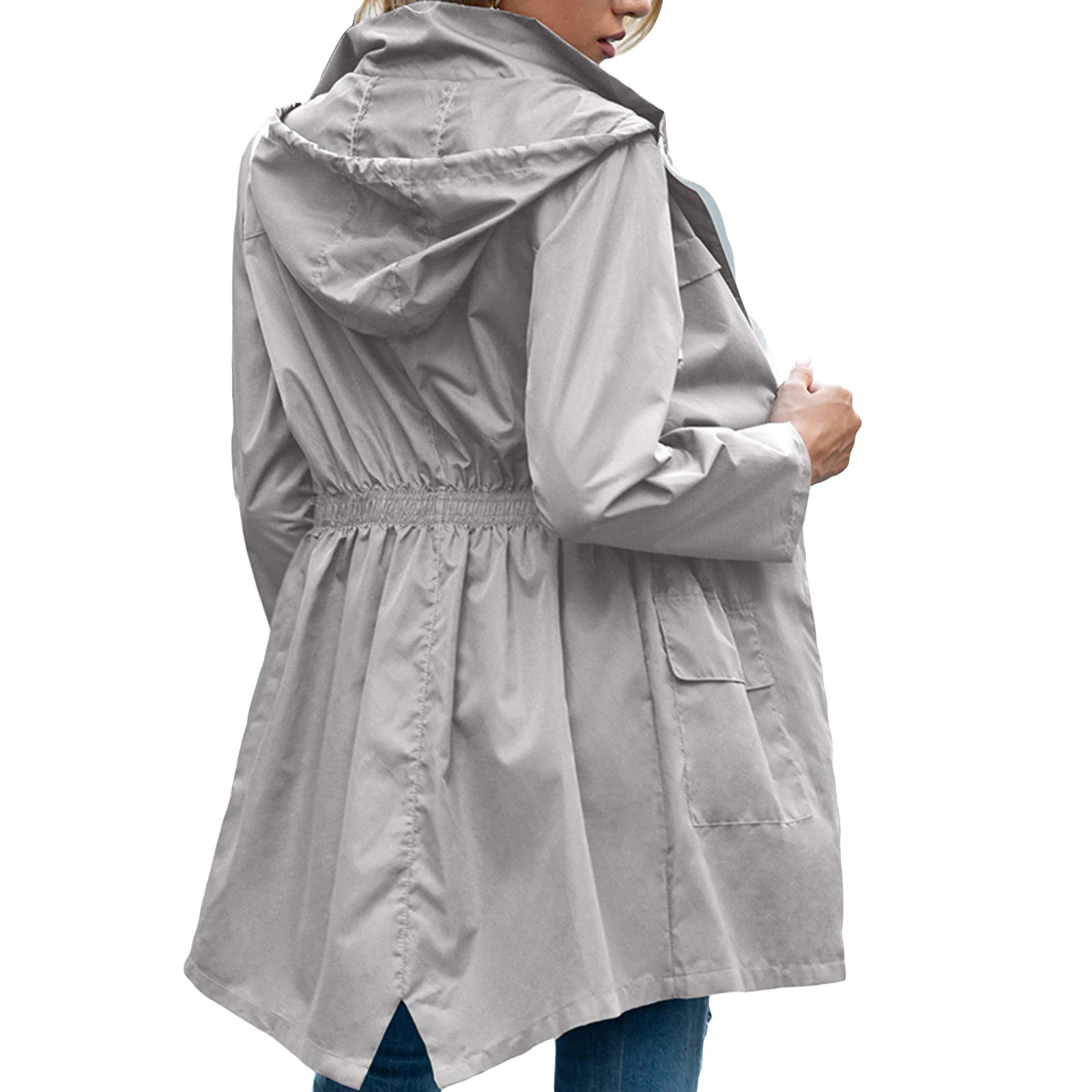 Imcute Women Lightweight Waterproof Rain Jackets Active Outdoor Hooded Windbreaker Raincoat