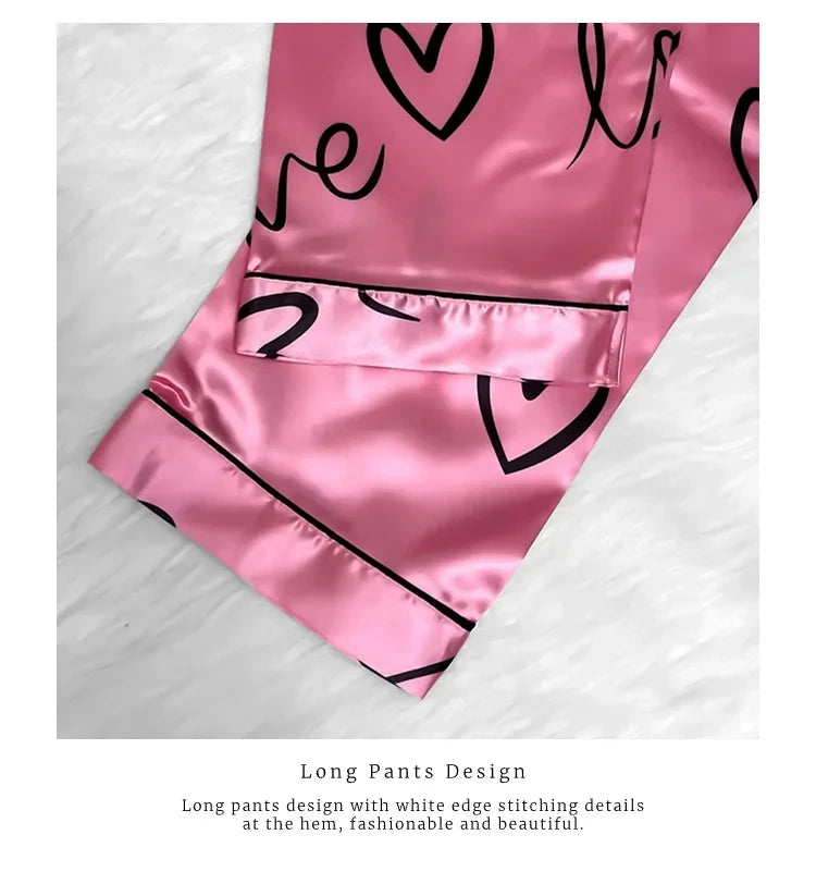 Ensemble de pyjamas en satin pour femmes, chemise en émail avec surintendant, vêtements de nuit sexy pour dames, lingerie pyjama