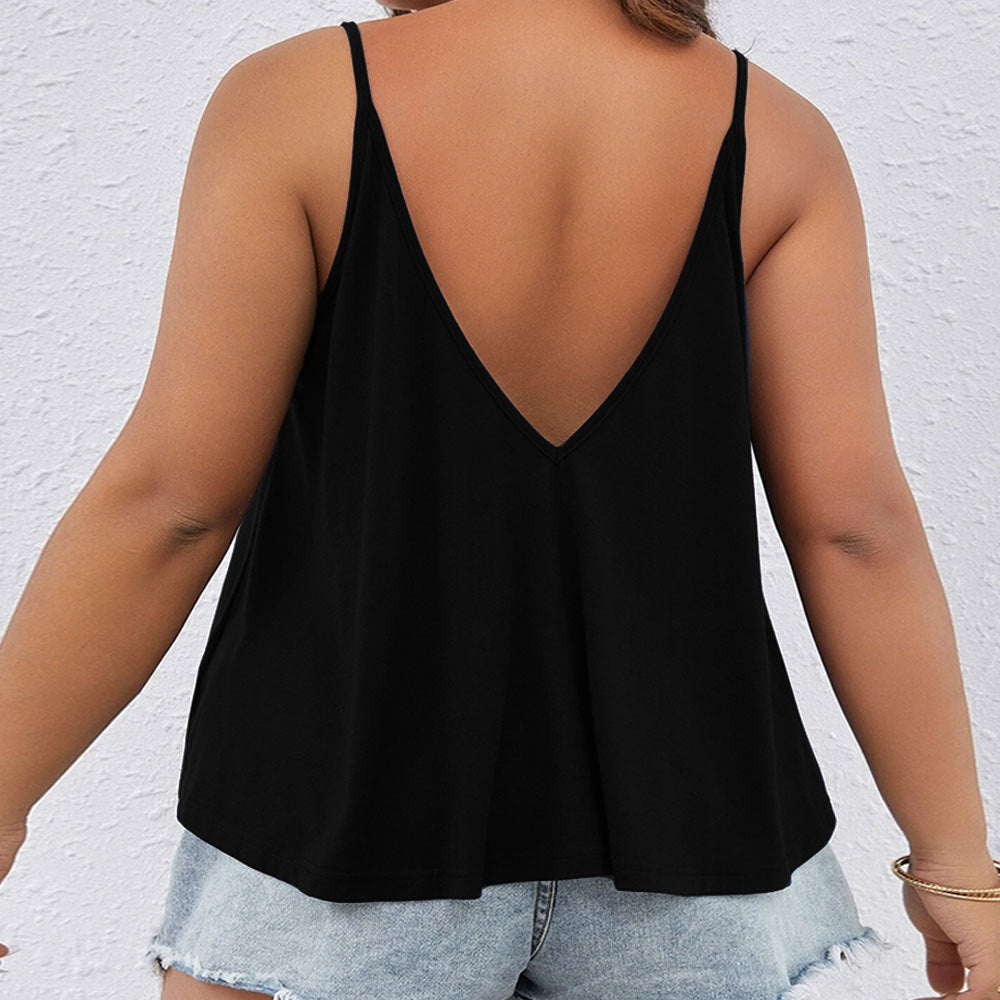 Casual V-neck Sexy Sleeveless Tank Top Versatile Women